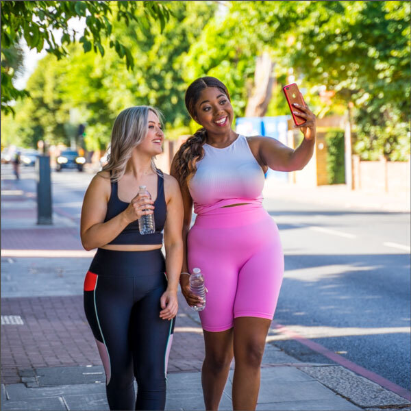 Slimming World members walking