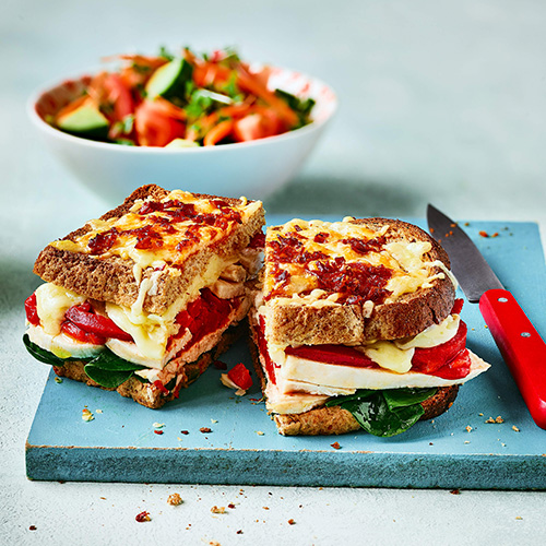 Chicken and chorizo toastie