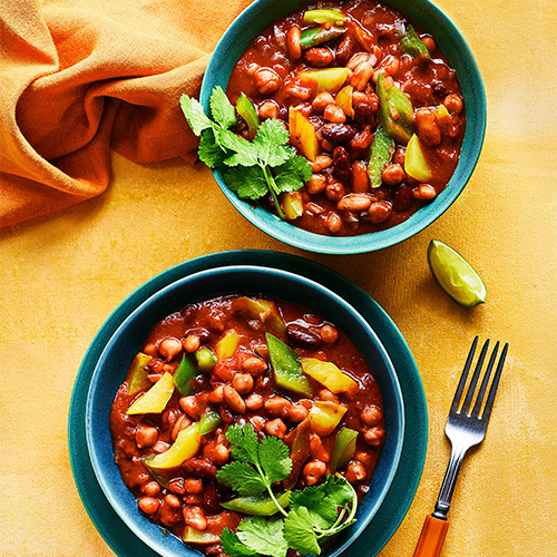 Five-bean choccy chilli