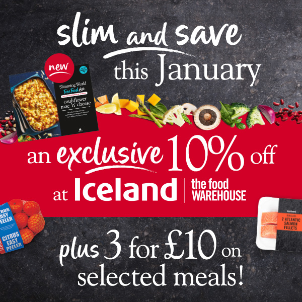 10% off your food shop at Iceland