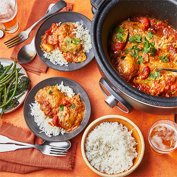 Slow-cooker chicken curry