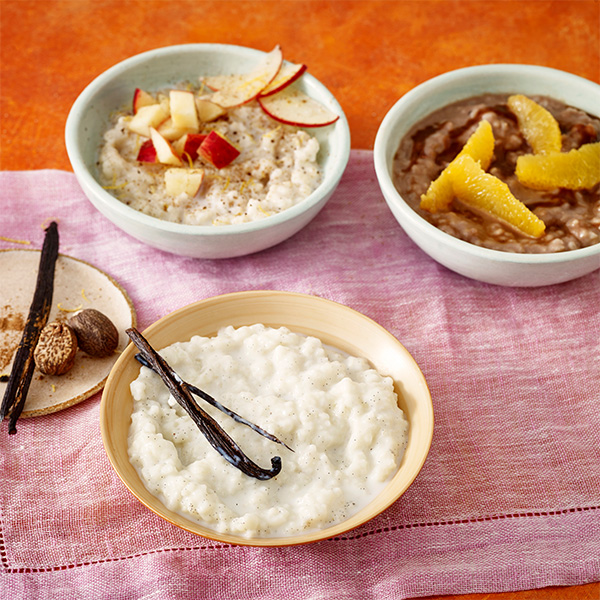 rice pudding 3 ways